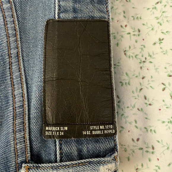 Men’s Buck Mason Maverick Slim Classic Blue Denim Jeans - Picture 9 of 9